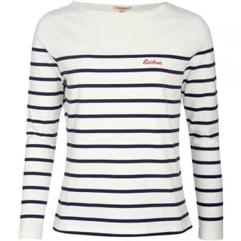 Barbour Bradley Top - Cloud/Navy