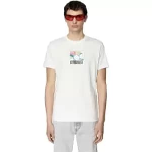 Diesel CD Logo T-Shirt Mens - White