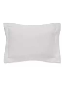 Bianca Fine Linens Organic Cotton 200 Thread Count Oxford Pillowcase In Silver