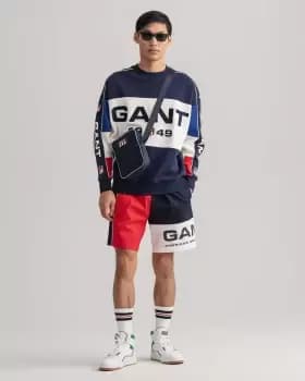 GANT Men Blocked Retro Shield Shorts (L) Red