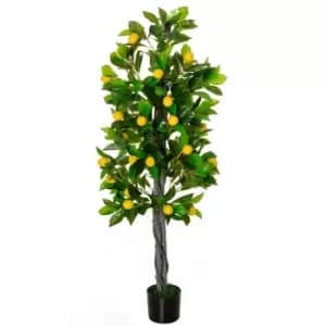 Homcom Artificial Lemon Tree Fake Plant In Pot Indoor Outdoor Decor 135Cm