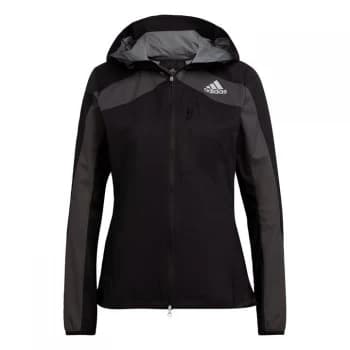 adidas Adizero Marathon Jacket Womens - Black / Grey Six