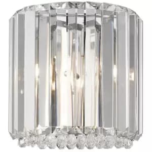Zumalinelighting - Zumaline Prince Crystal Wall Lamp, Silver, 1x G9