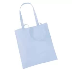 Westford Mill Promo Bag For Life - 10 Litres (Pack Of 2) (One Size) (Pastel Blue)