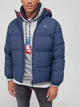 Tommy Jeans Essential Down Fill Padded Jacket - Twilight Navy , Twilight Navy Size M Men