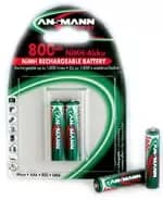 Ansmann Blister 2 X DECT Accu, AA, 800mAh AA / HR6 Nickel-Metal...