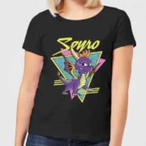 Spyro Retro Womens T-Shirt - Black - 3XL - Black