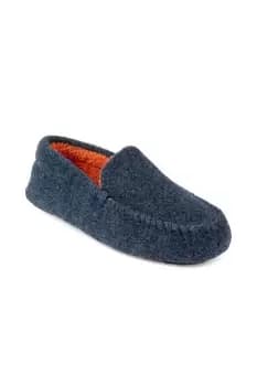 Felt Moccasin With Contrast Binding Slipper