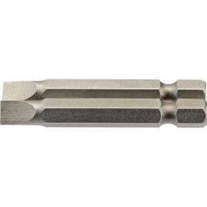 Draper Slotted Screwdriver Bit 6mm 50mm Pack of 2