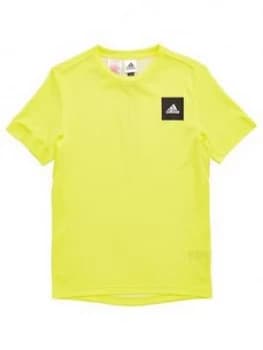 Adidas Youth Boys Training Aeroready T-Shirt - Yellow