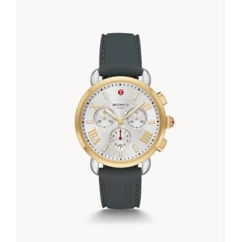 Michele Womens Sporty Sport Sail Two-Tone Watch - Gray
