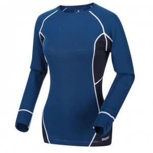 Regatta Womens Beru Long Sleeved Base Layer - BlueOpal/Nvy