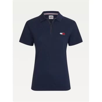 Tommy Jeans Tommy Badge Polo Shirt - TWLGHT NAVY C87