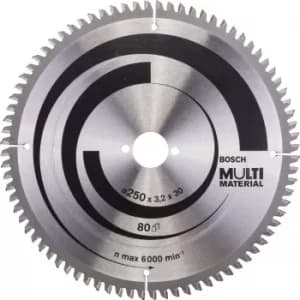 Bosch Multi Material Cutting Saw Blade 250mm 80T 30mm