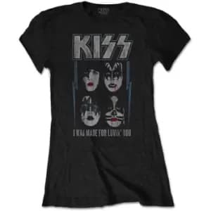 KISS - Made For Lovin' You Ladies X-Small T-Shirt - Black