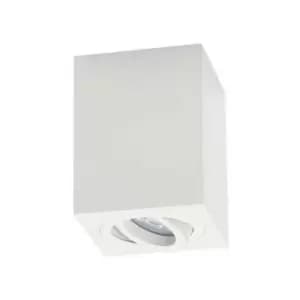 Larissa Lighting - Larissa Dimovo Surface Mounted Ceiling Lamp Downlight Spot Surface Mounted Ceiling Squared 1x GU10 White