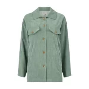 Yumi Blue Cord Shacket - Green