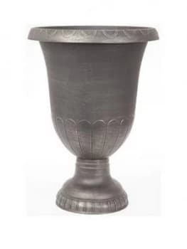 Pair Brushed Champagne Urn Planters 57Cm (23) Tall