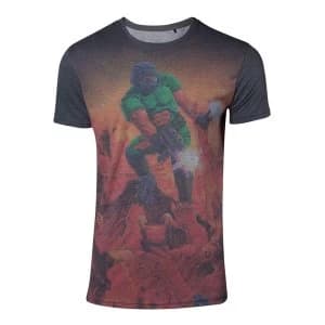 Doom - Box Art Sublimation Mens Large T-Shirt - Multi-colour