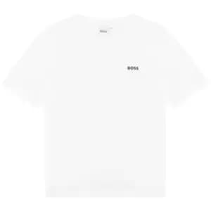Boss Small Logo T-Shirt Junior Boys - White