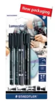 Staedtler 60 BK permanent marker Black 4 pc(s)