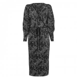 Biba Plisse Dress - Animal Print