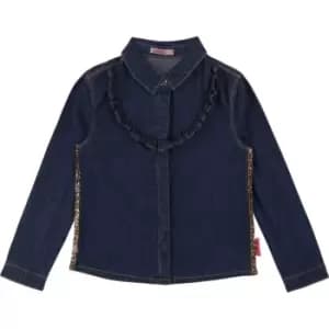 Billieblush Girls Blue denim shirt - Blue