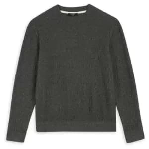 Ted Baker Agarr Textured Crew Sweatshirt - Grey