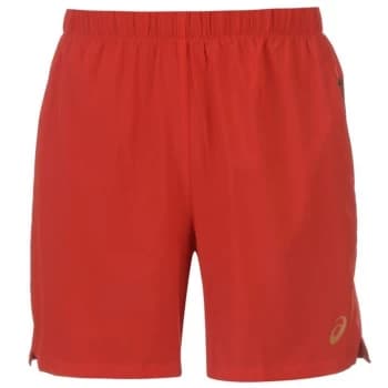 Asics 2-in-1 Running Shorts Mens - Red/Black