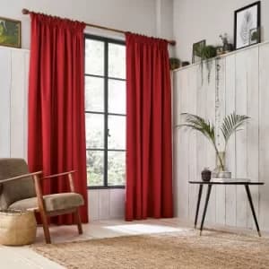 Clarissa Hulse Chroma Lined Curtains 90" x 90", Paprika