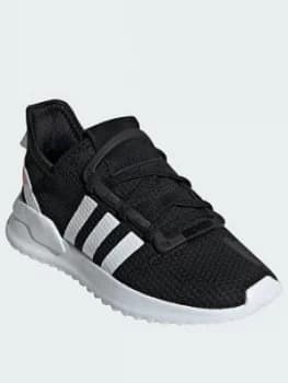 adidas Originals U_Path Run Childrens Trainers - Black/White, Size 1