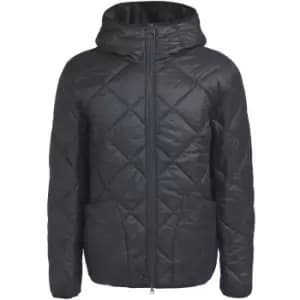 Barbour Mens Winter Hooded Liddesdale Quilt Jacket Black Large