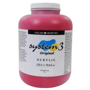 Daler Rowney System 3 Acrylic Paint Cadmium Red 2.25L