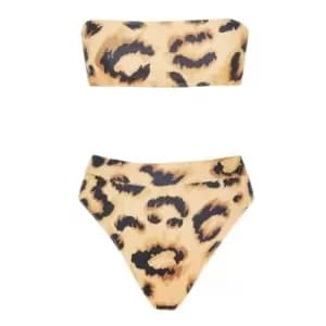 Missguided Bandeau High Leg Bikini Set - Multi