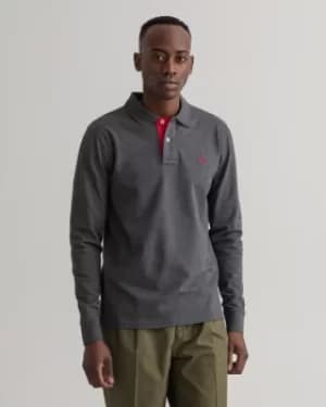 GANT Contrast Collar Long Sleeve Pique Rugger