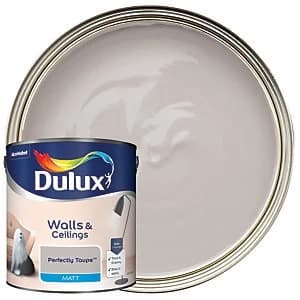 Dulux Walls & Ceilings Perfectly Taupe Matt Emulsion Paint 2.5L