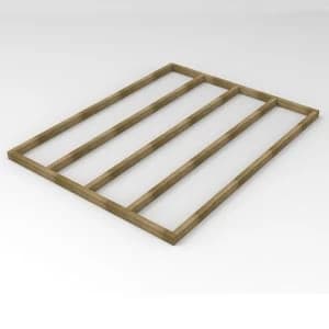 Forest Garden 8X6 Timber Shed Base - Assembly Service Included Brown