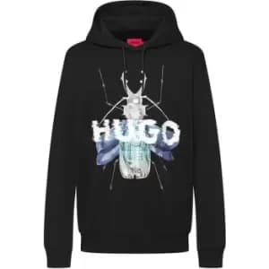 Hugo Boss Dyberbug Hoodie Mens - Black