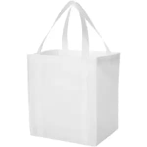 Bullet Liberty Non Woven Grocery Tote (Pack Of 2) (33 x 25.4 x 36.8 cm) (White) - White
