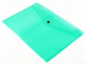 Qconnect Doc Folder Polyprop A4 Green - 12 Pack