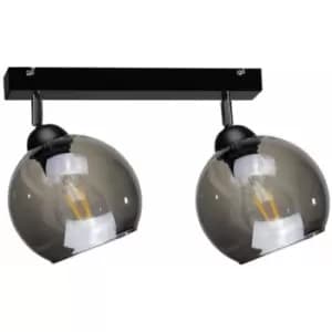 Keter Yuno Twin Ceiling Spotlight Black, 50cm, 2x E27