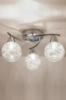 LED Semi-Flush Ceiling Light, Straight Arms, 4000K