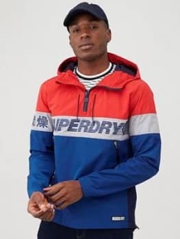 Superdry Ryley Overhead Jacket - Red, Size XS, Men