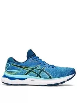 Asics Gel-nimbus 24, Blue/Lime/White, Size 10, Men
