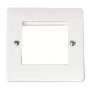 Click Mode 1 Gang New Media Unfurnished Plate 2 Apertures CMA311