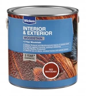 Wickes Woodstain - Red Mahogany 2.5L