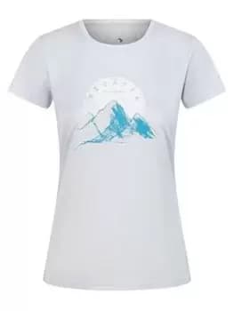 Regatta Fingal VI T-Shirt - White, Light Grey, Size 10, Women
