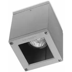 05ledsc4 - GU10 Afrodita ceiling light, aluminum and glass, gray