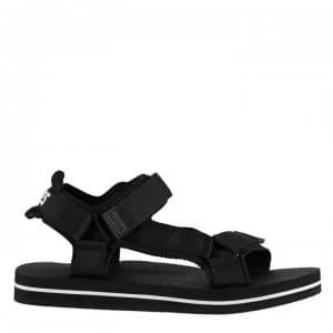 Slydes Nevis Flat Sandals - Black