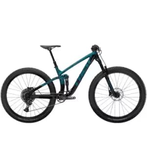 2021 Trek Fuel EX 7 Full Suspension Mountain Bike in Dark Aquatic and Trek Black